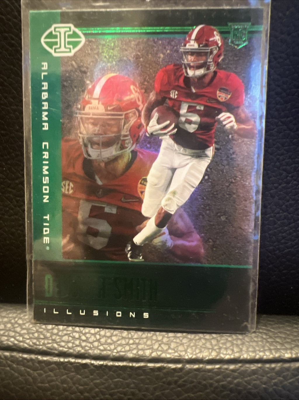 2021 Panini Chronicles Draft Picks- Illusions Green Jaylen Waddle #107 (RC)