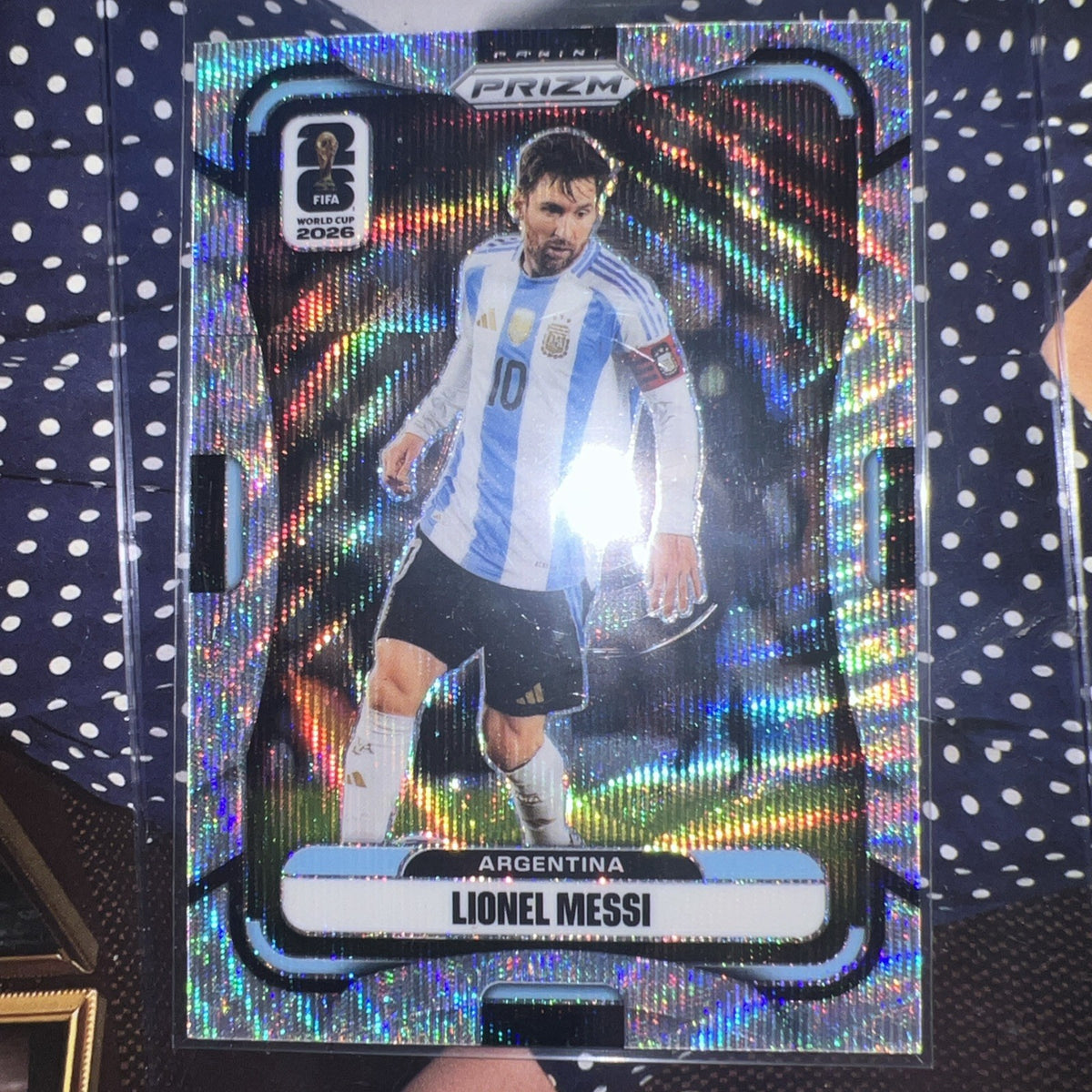 Lionel Messi 2026 FIFA World Cup Silver Wave Prizm #10