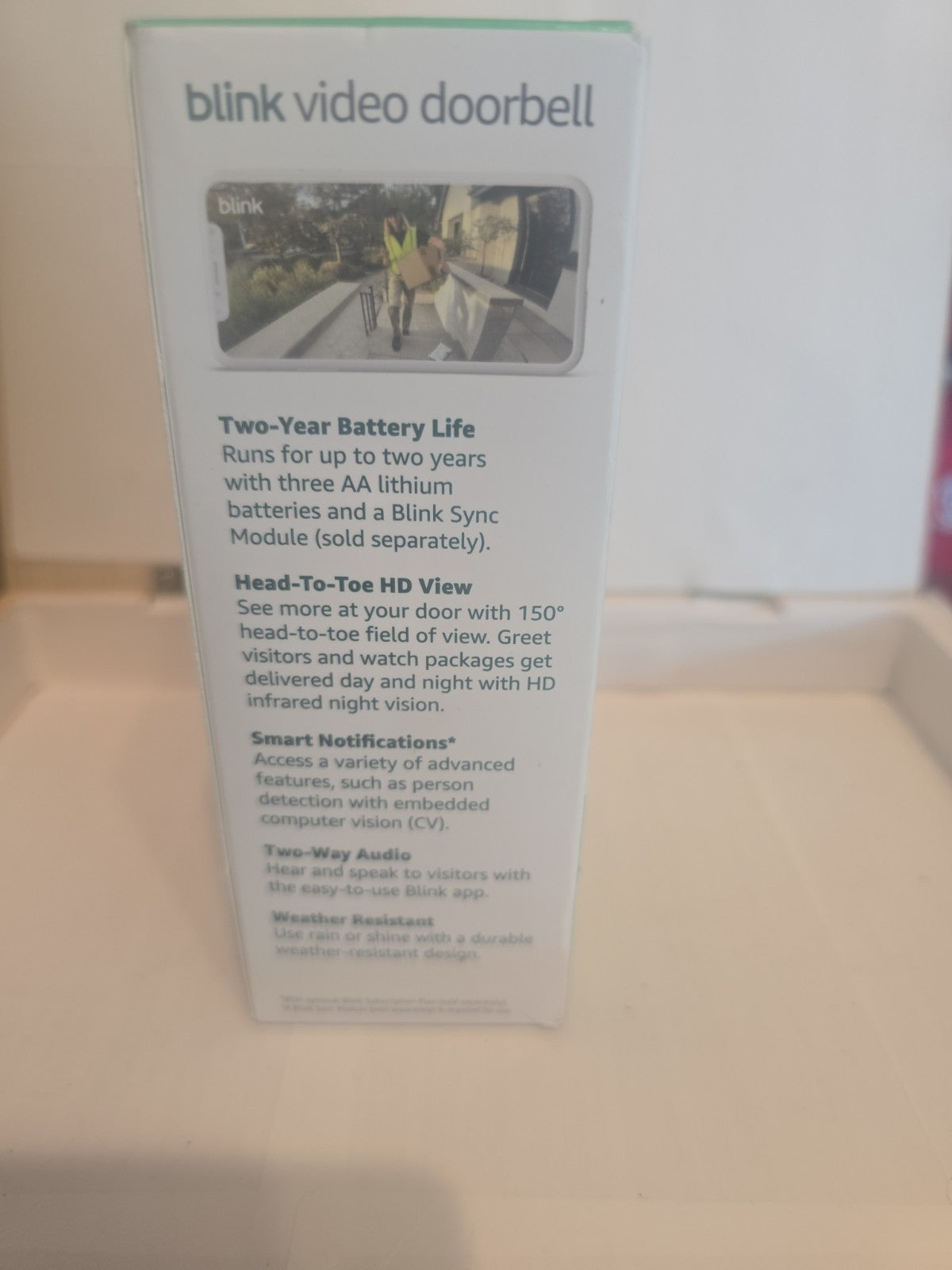Blink  Wireless Video Doorbell–2way Audio Head-to-toe HD view